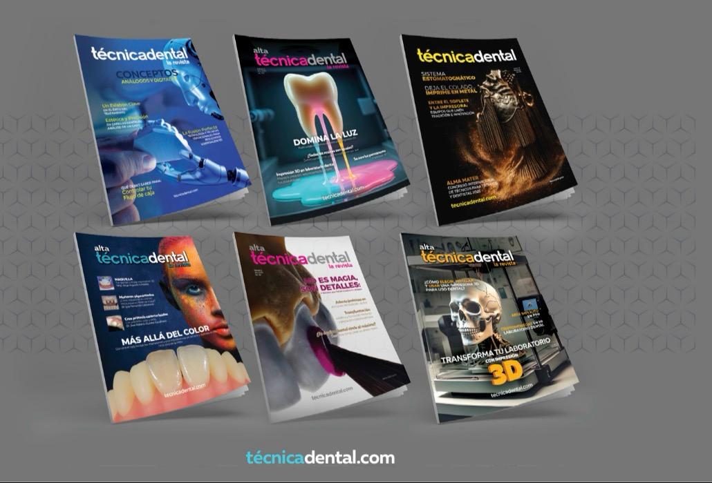 Portadas de ediciones de la revista Alta Técnica Dental